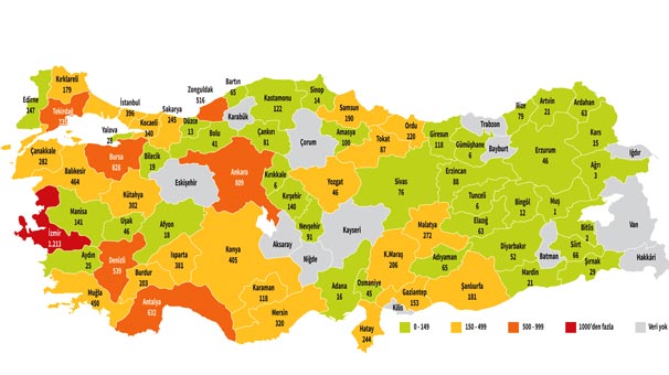 Kadına yönelik şiddetin haritası