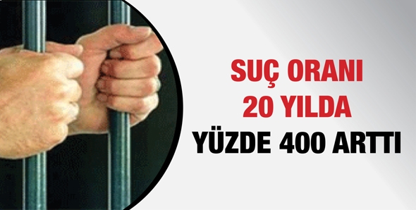 Suç oranı 20 yılda yüzde 400 arttı