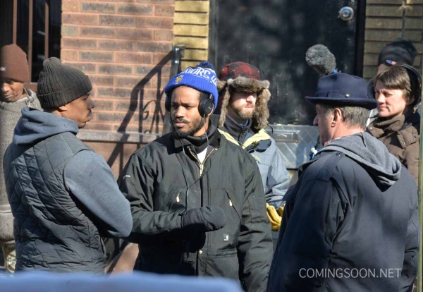 Sylvester Stallone and Michael B Jordan at Adrian's restaurant on the set of the new Rocky movie 'Creed' in Philadelphia Featuring: Michael B. Jordan, Sylvester Stallone, Ryan Coogler Where: Philadelphia, Pennsylvania, United States When: 18 Feb 2015 Credit: Hugh Dillon/WENN.com