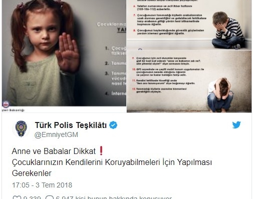 Emniyetten anne ve babalara uyarı