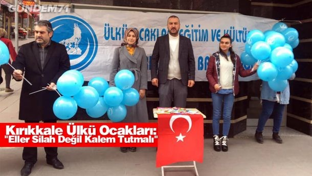 Eller silah değil kalem tutmalı