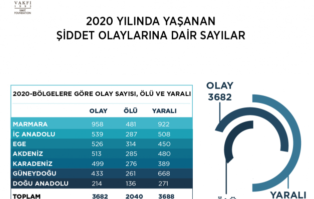 2020’nin Şiddet Haritası