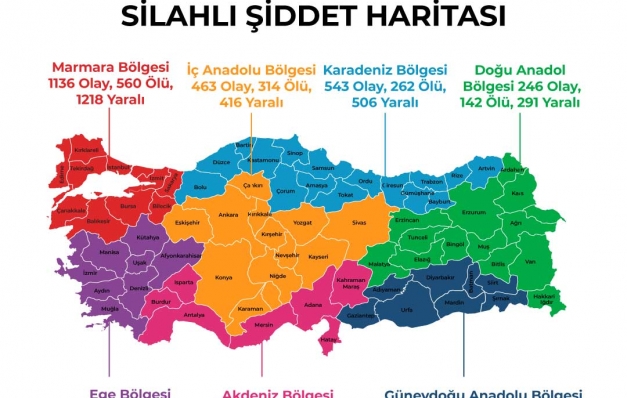 2022’nin Şiddet Haritası