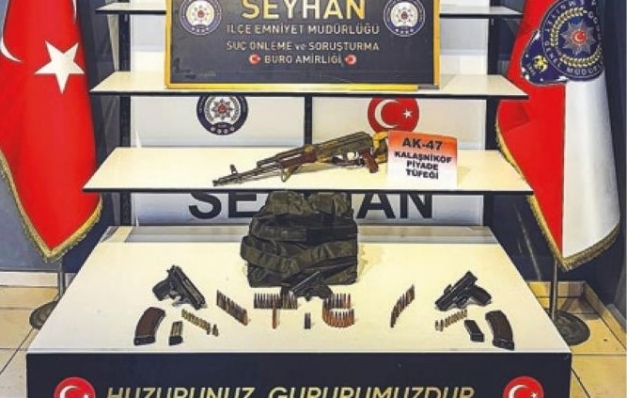 Korunmak için kalaşnikof almış!